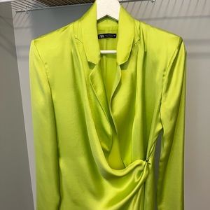 Zara green dress